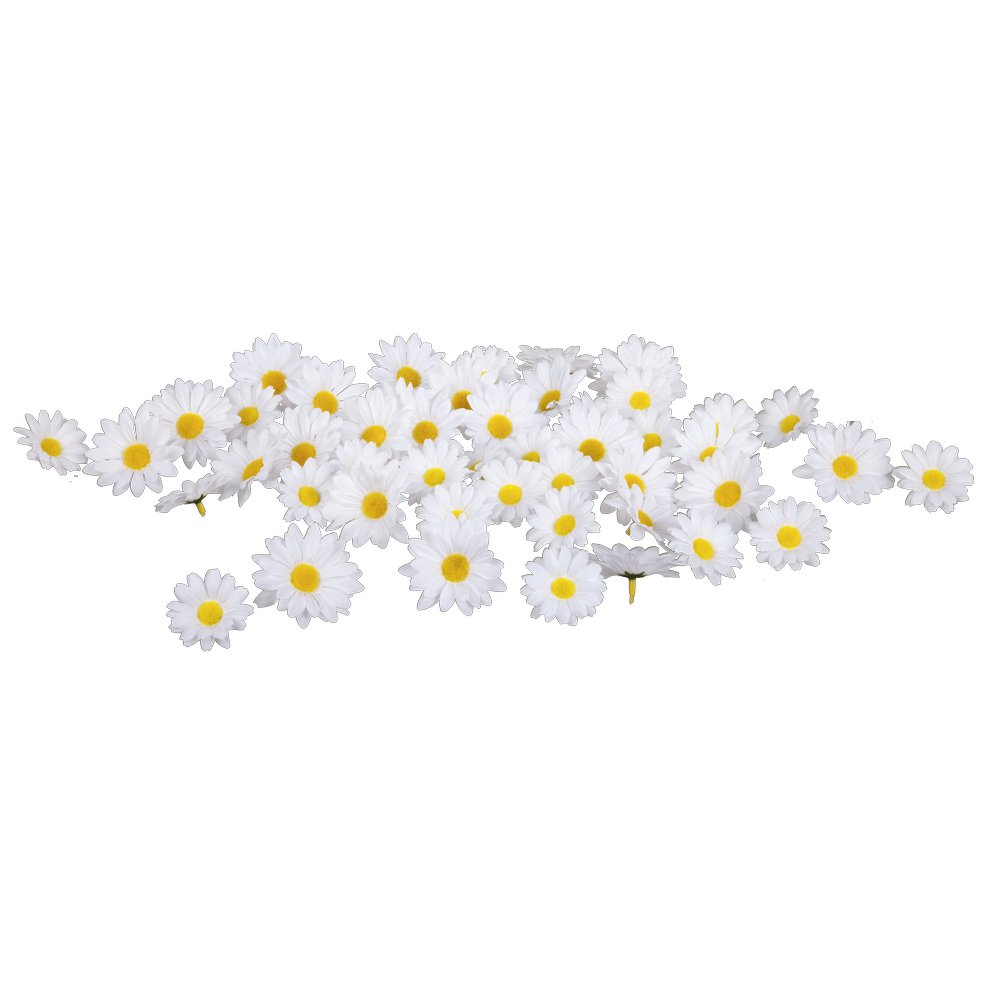 Margeriten Streublüten weiß, 48 Stück, Ø 7,5 + 5,5 cm