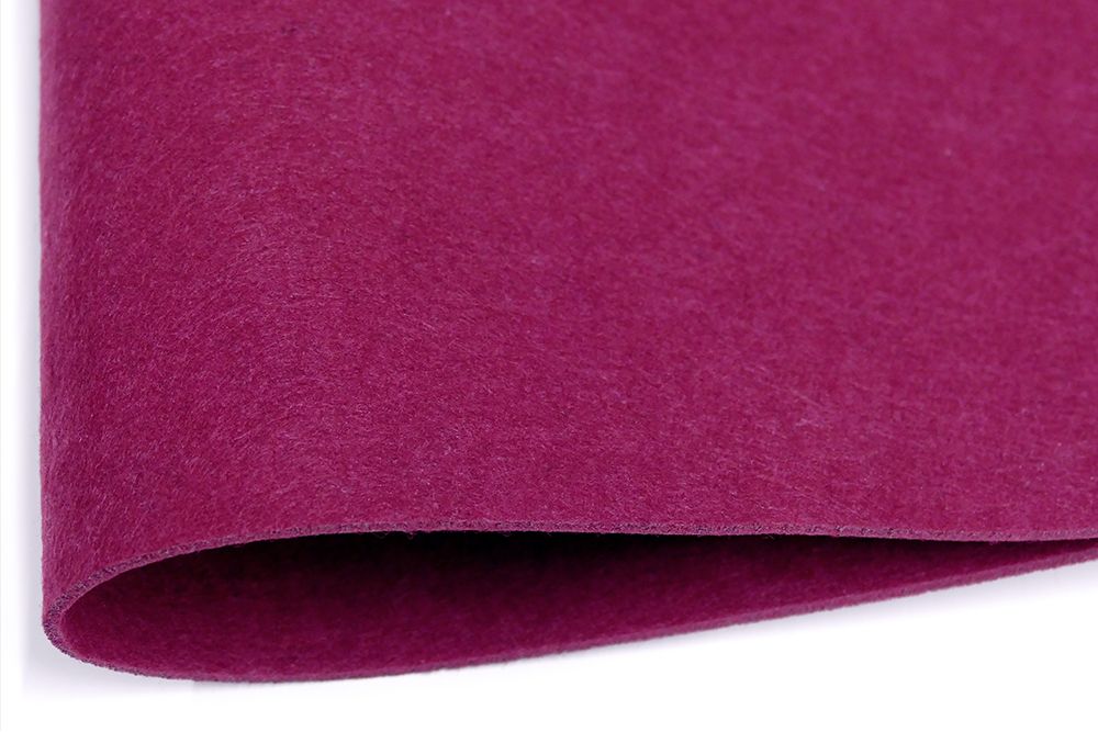 Filzplatte bordeaux, 3 mm, 75 x 50 cm