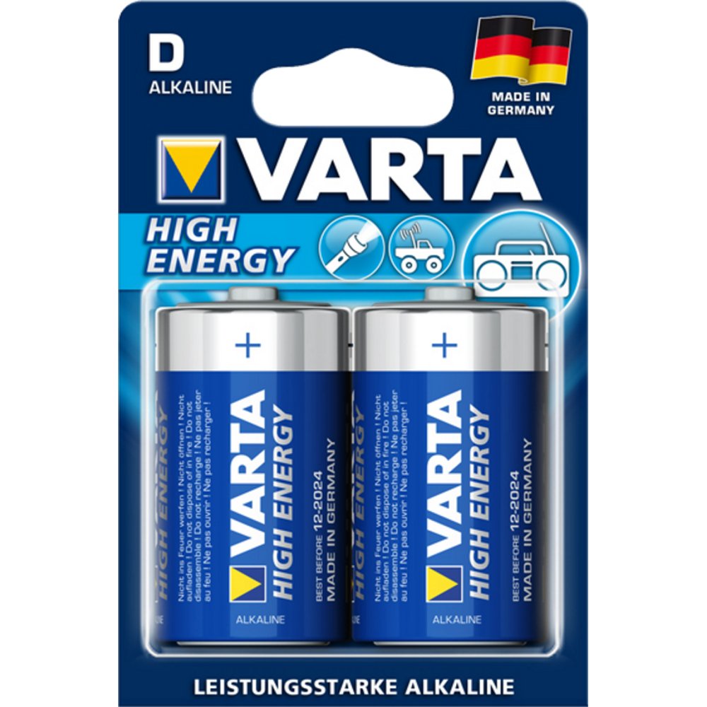 Batterie D Mono 1,5V 2St.Varta blau-silber,