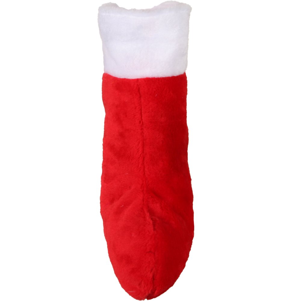 Nikolaus Socke Plüsch rot/weiß,24 x 41 cm