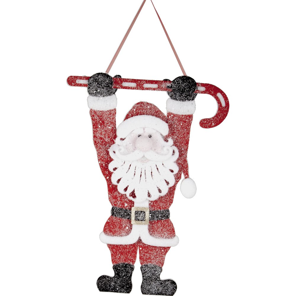 Santa Claus hängend Winterland, 36 x 50 cm