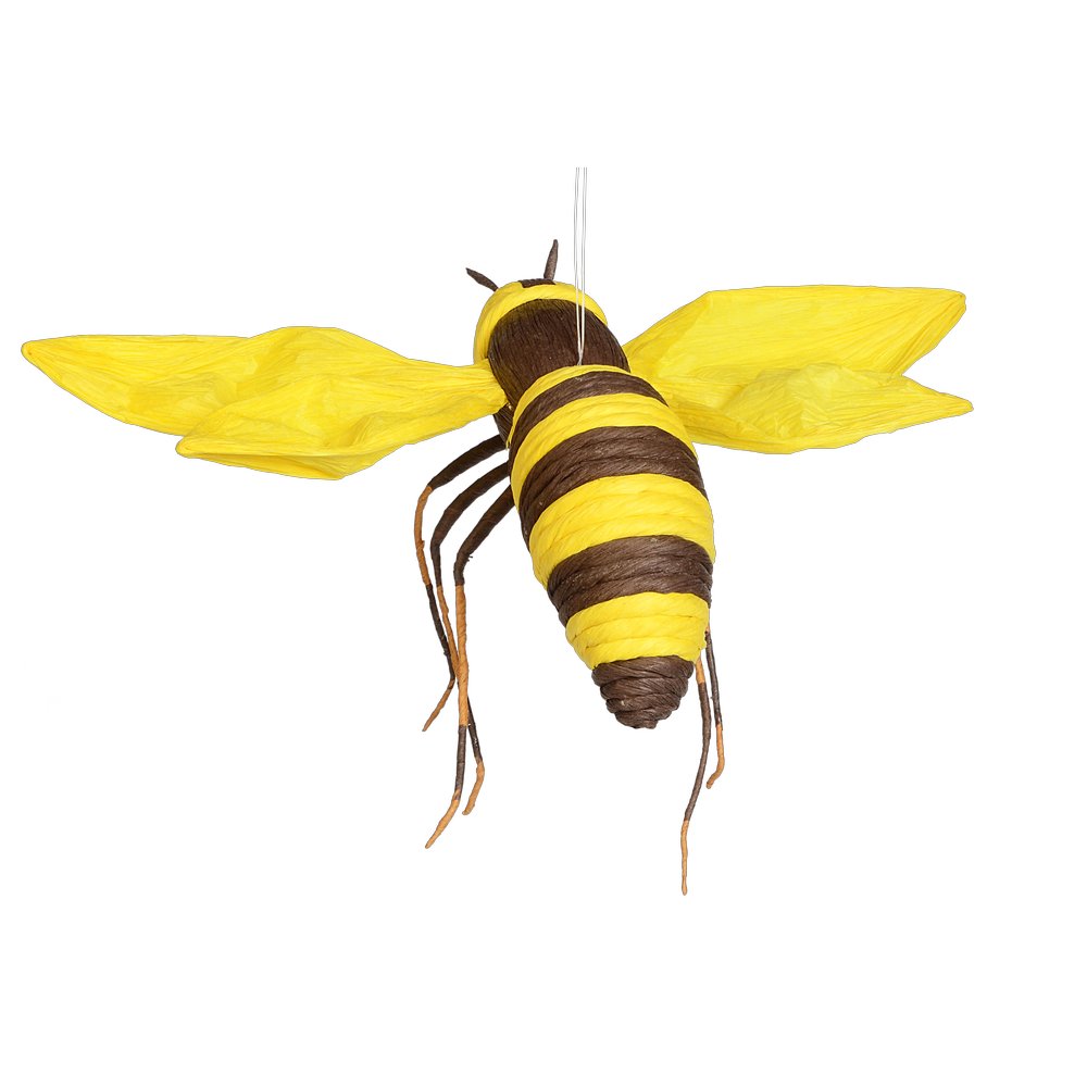 Biene Paper gelb-braun XL, 38 x 35 x 20 cm