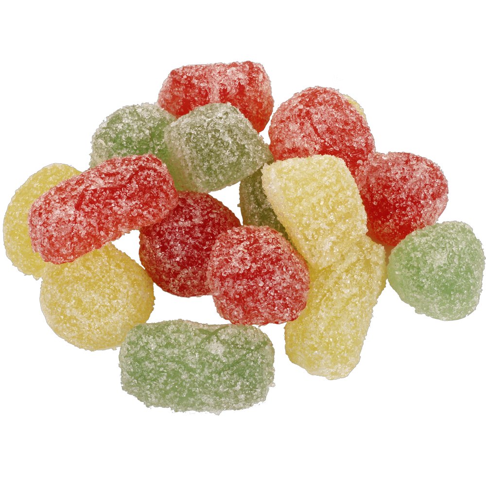 Fruchtgummi mit Zucker 16-teilig, 2,5-4 cm