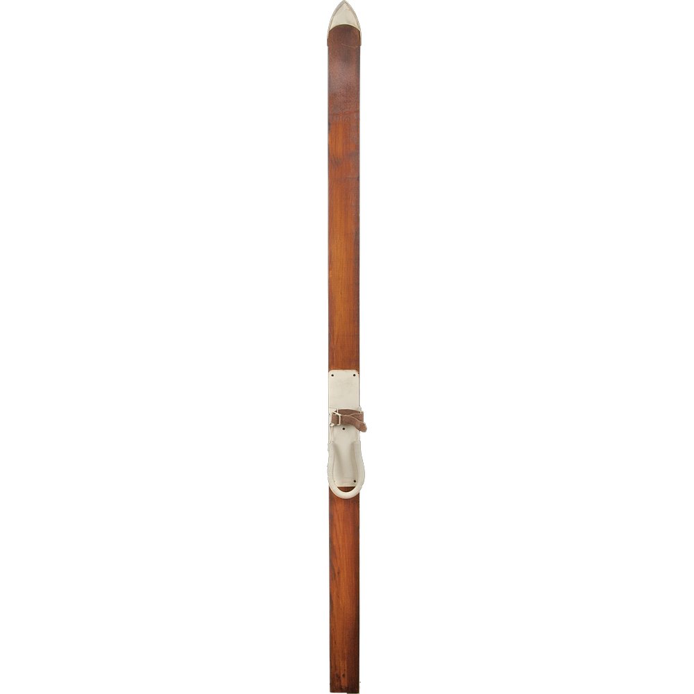 Traditioneller Ski aus Holz, 140 cm