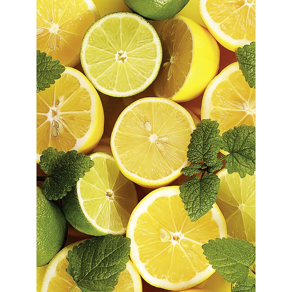 Banner XL Zitronen gelb/grün, B 150 x H 200 cm