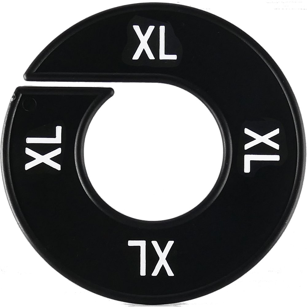 Größenscheibe 1 Stück schwarz XL
