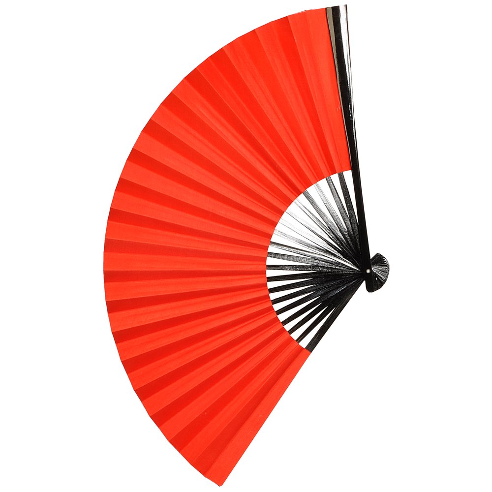 Fächer Silk rot, 32 cm