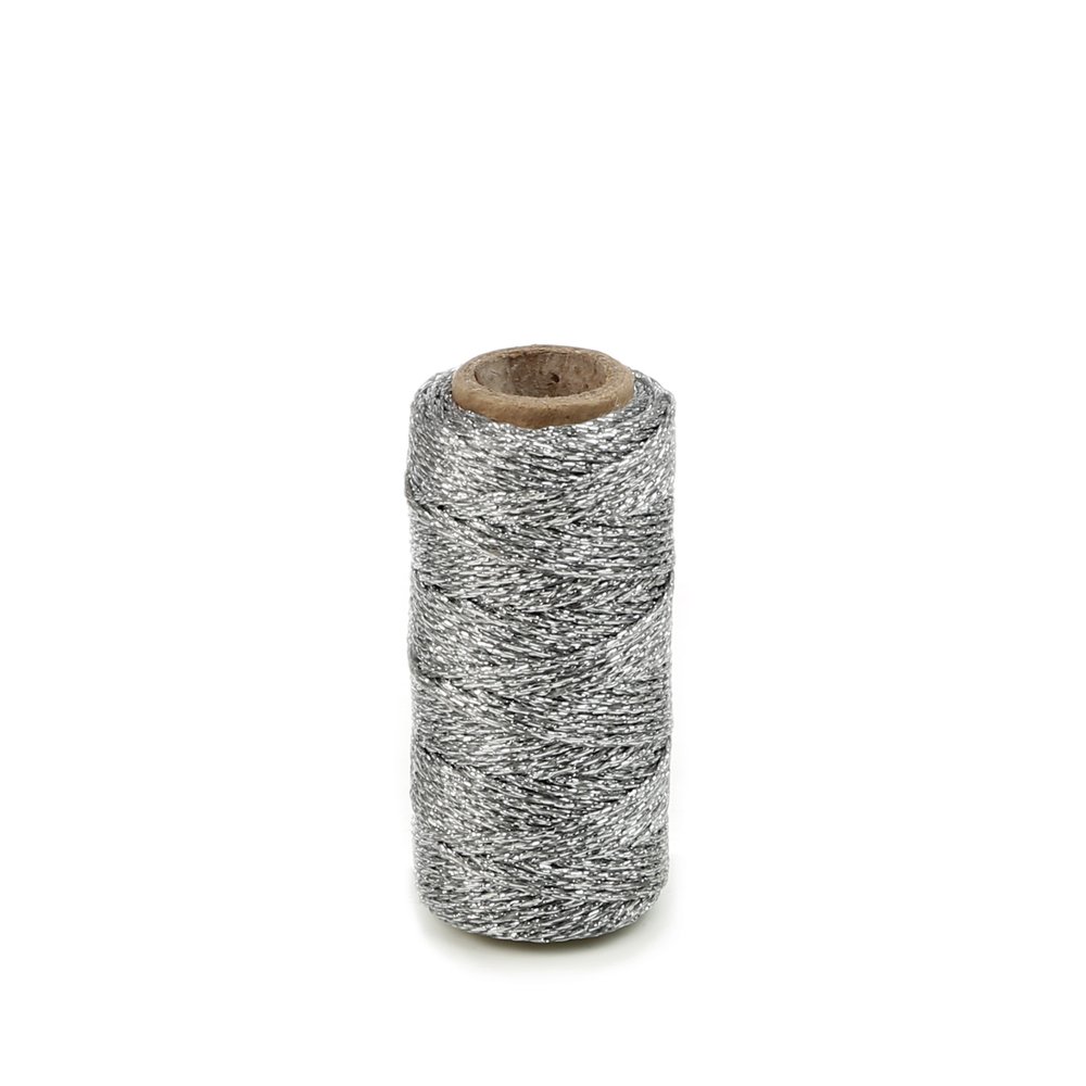 Kordel Flashy Cord glänzend silber,Ø 1,5 mm x 25 m