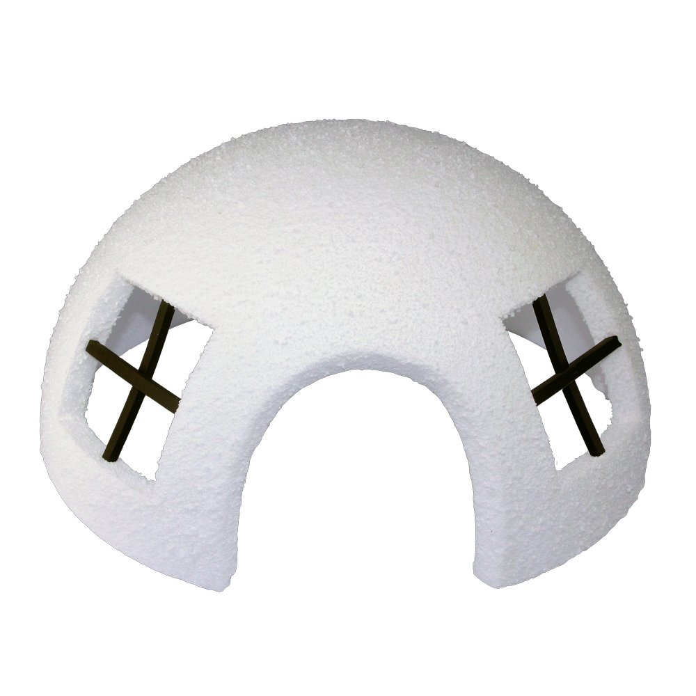 Iglu Styro beflockt, Ø 50 x 25 cm