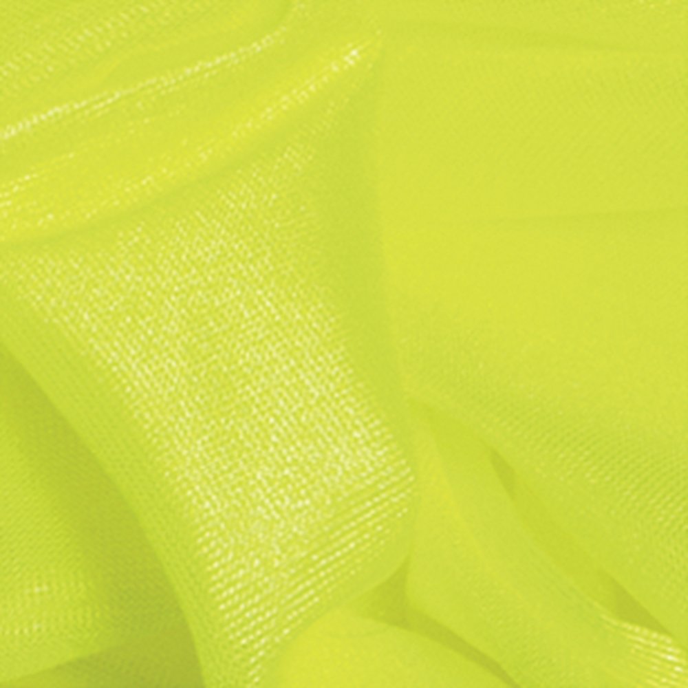 Stoff Trilobe neongelb-glänzend, 145 cm breit