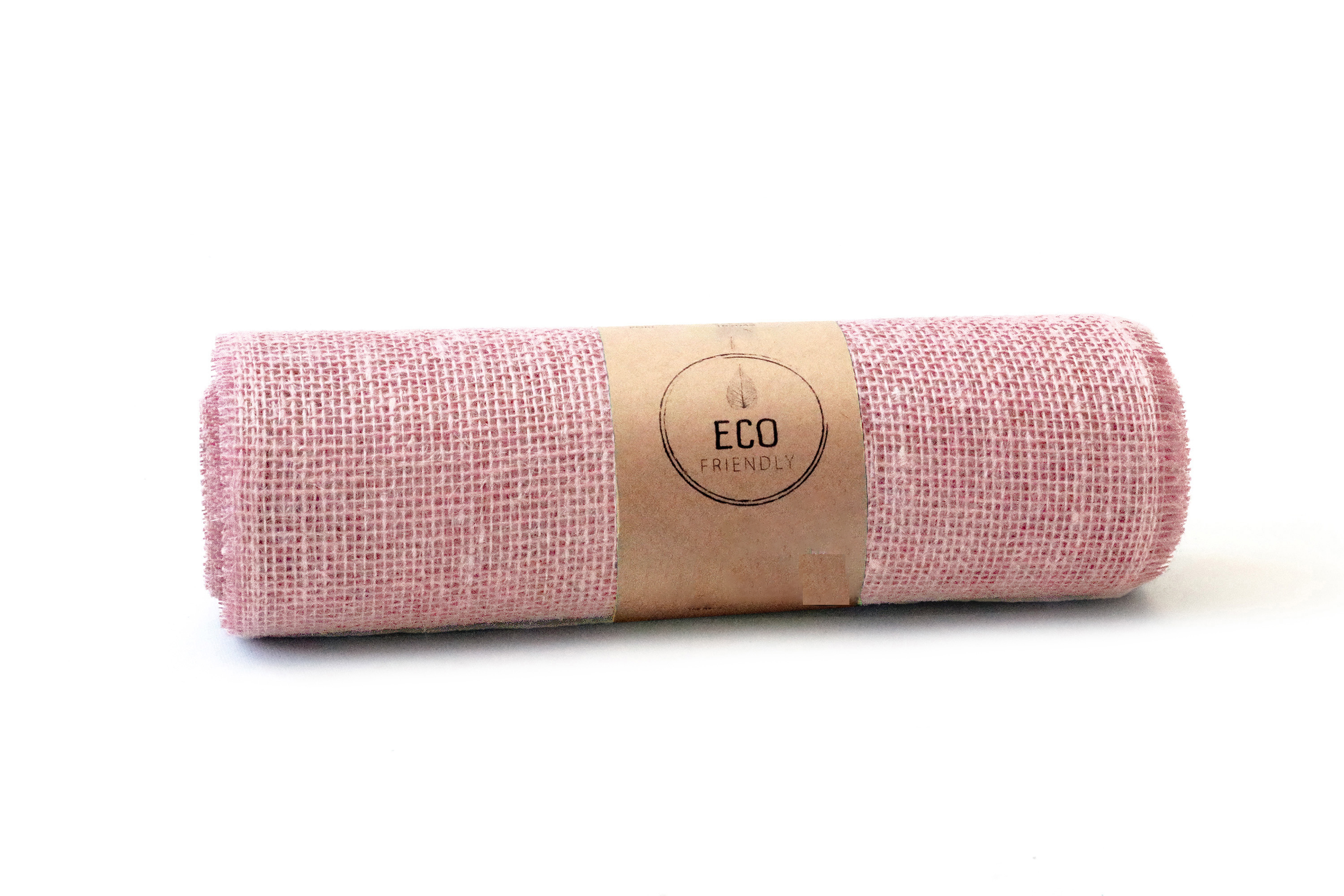 Tischband Jute fein rose,30cm x 5m