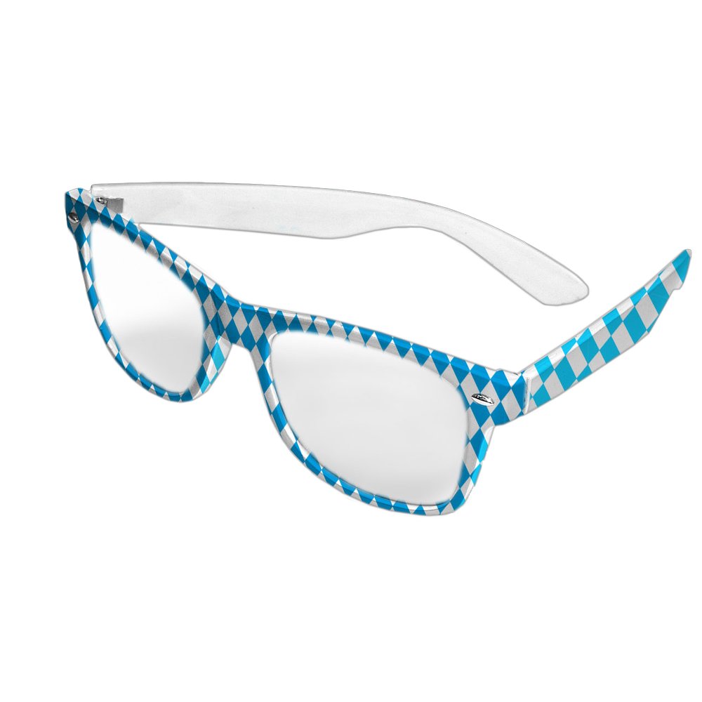 Bayern Brille , blau-weiß Rautenmuster