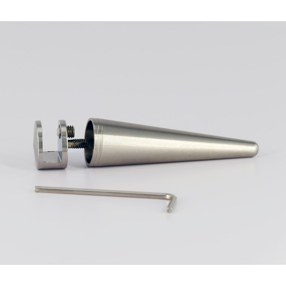 Plakataufsteller Edelstahl silber, Ø 18 x 75 mm