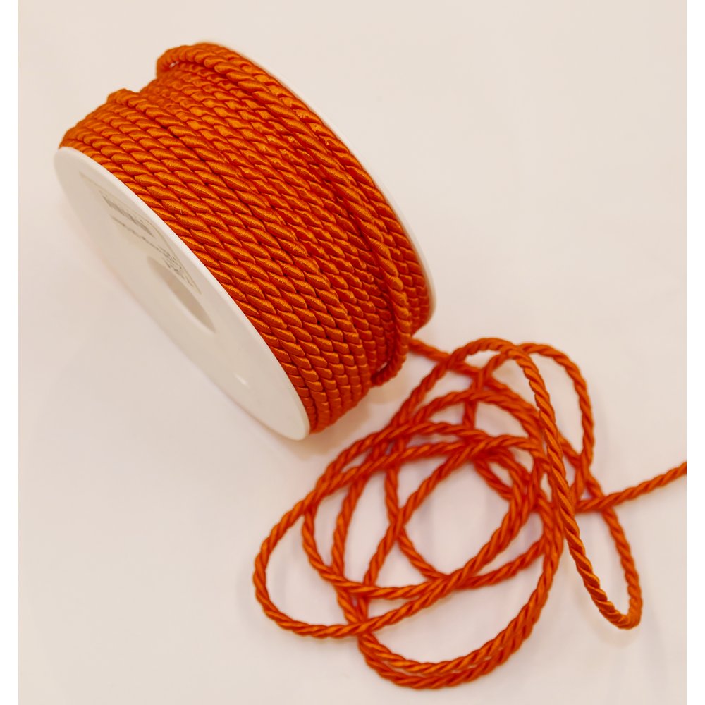 Kordel orange, Ø 4 mm x 25 m
