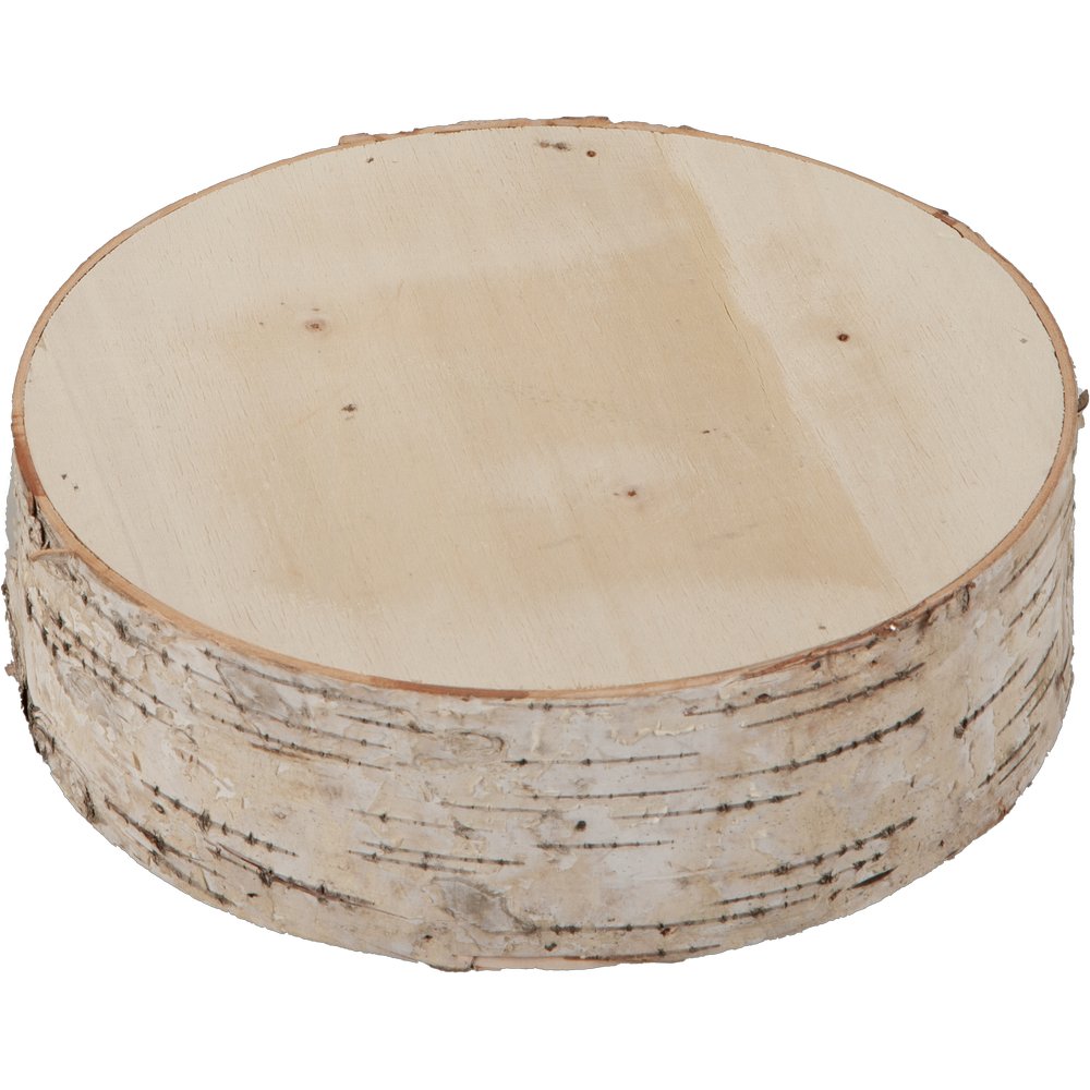 Holz-Baumscheibe dick natur,Ø 20 cm, 6 cm dick