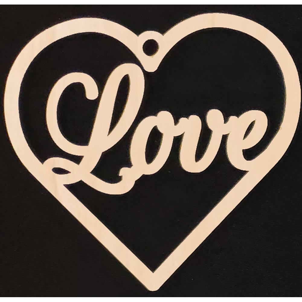 Anhänger Herz-Love natur, Ø 9,5 cm