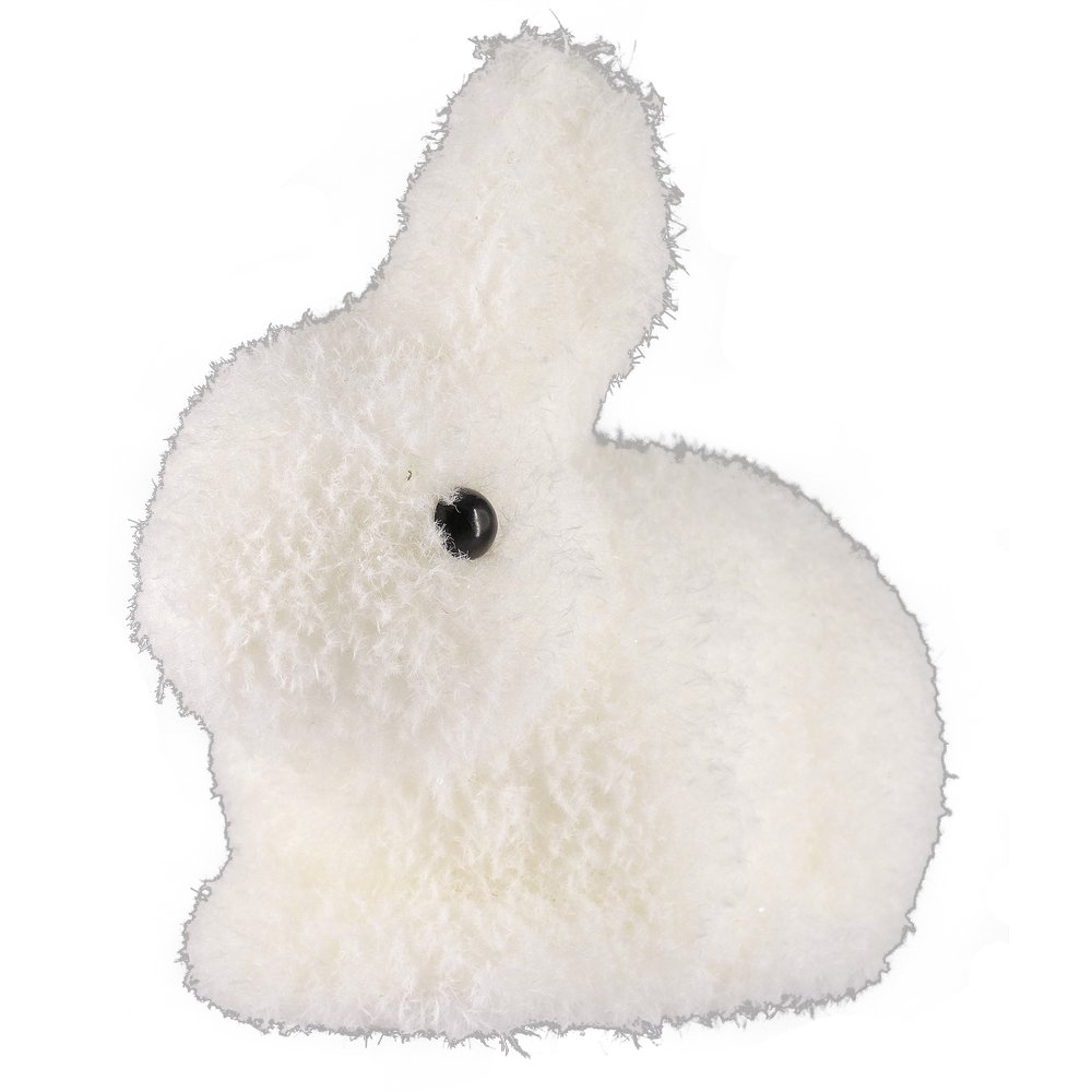 Schneehase liegend, 19 x 22 cm