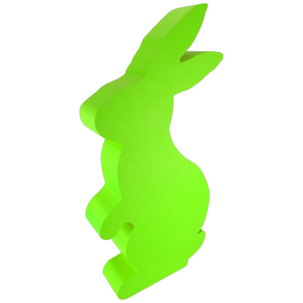 Hase stehend Styrofoam grün