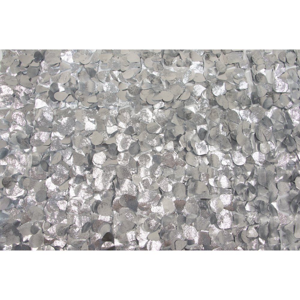 Effektfolie metallic geprägt silber/weiß, B90 cm, lfmtr.