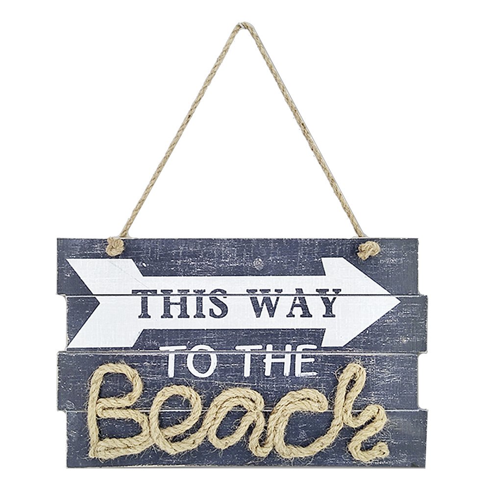 Schild This way to the Beach 42 x 26 cm