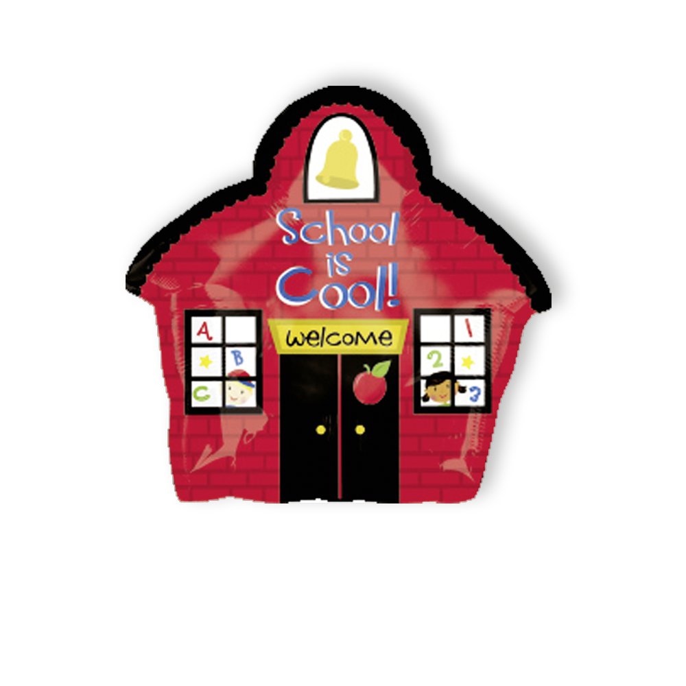 Folienballon Schule Welcome bunt, 53 cm