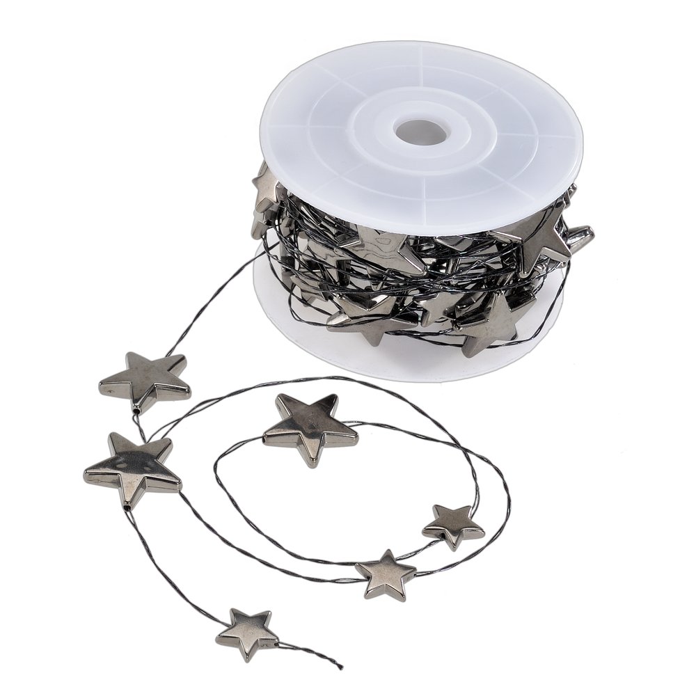Sternchendraht auf Spule anthrazit-glanz, 5 m