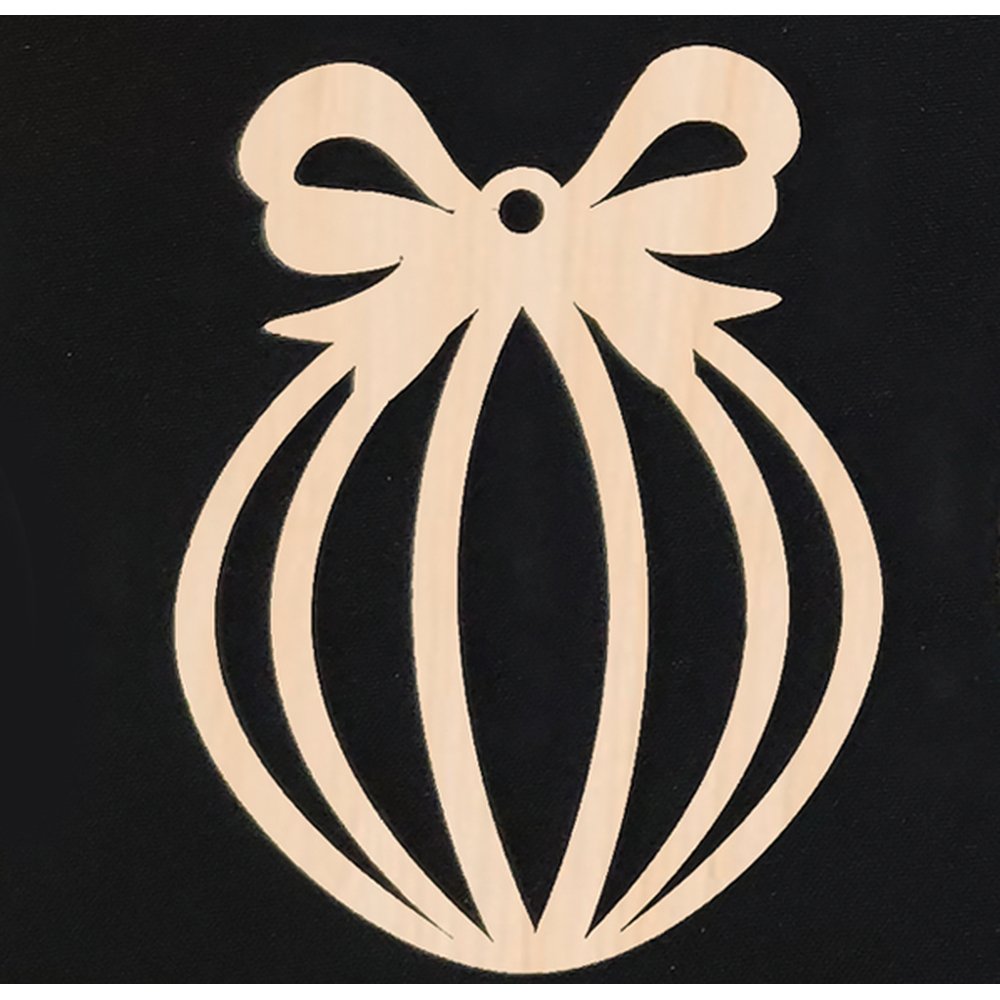 Anhänger Schleife-Oval natur, Ø 9,5 cm