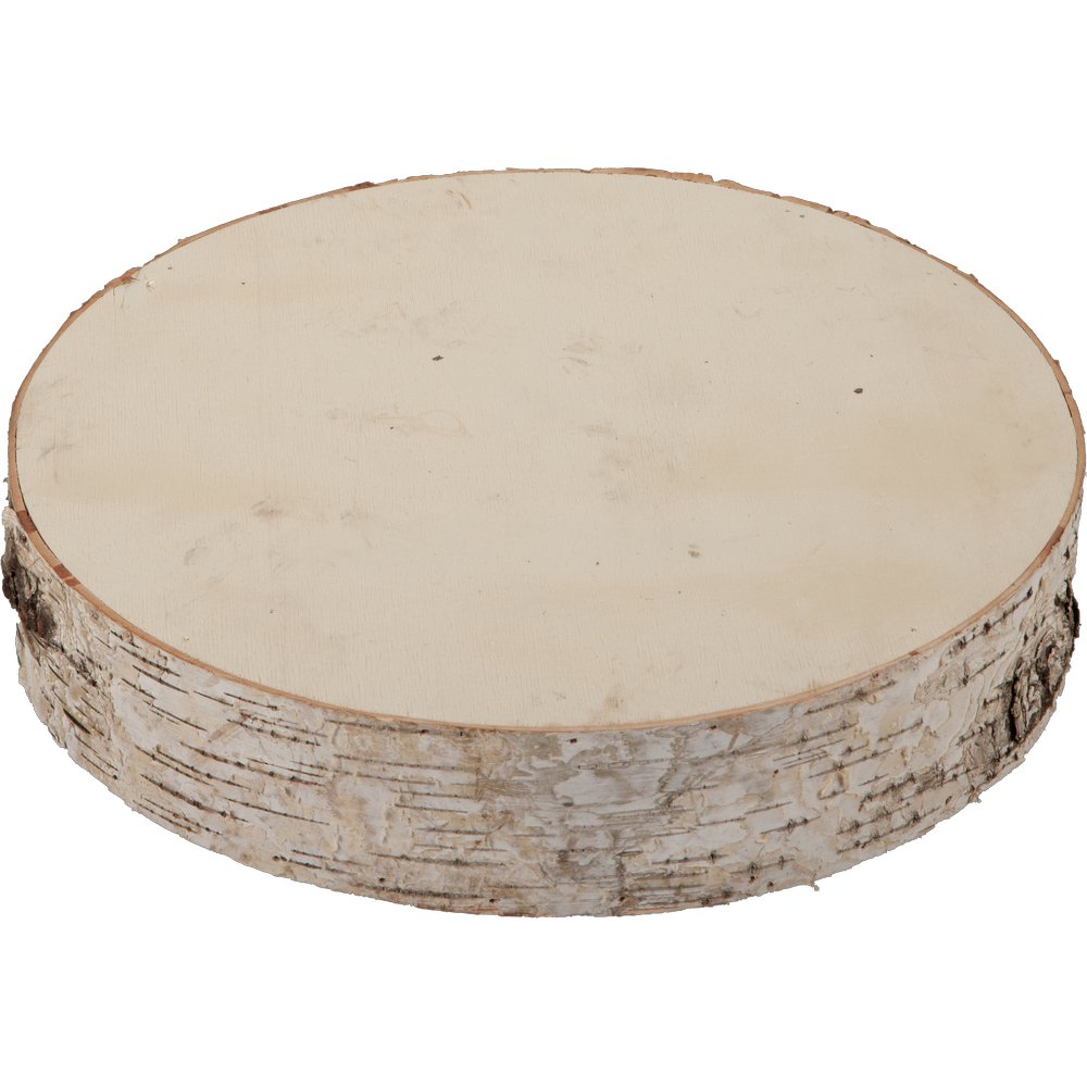 Holz-Baumscheibe dick natur,Ø 30 cm, 6 cm dick