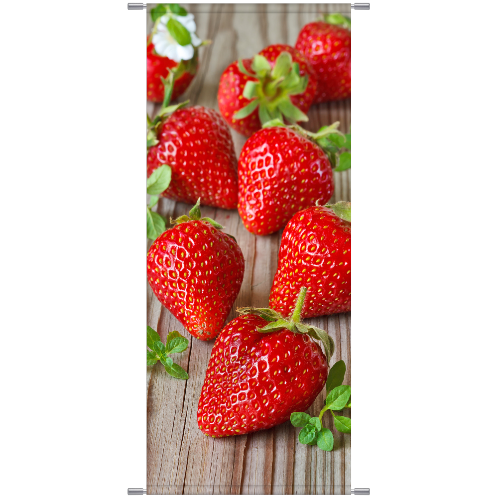 Banner Erdbeeren, 75 x 180 cm