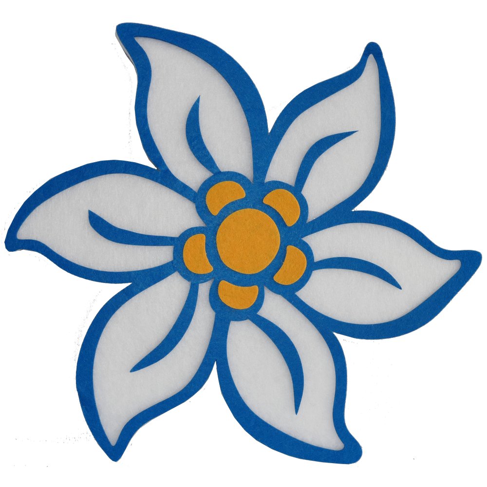 Bayern Edelweiß aus Watte