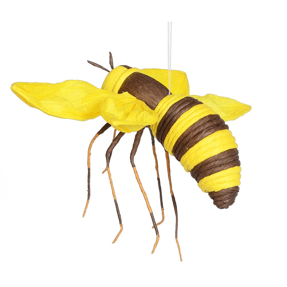 Biene Paper gelb-braun XL, 38 x 35 x 20 cm