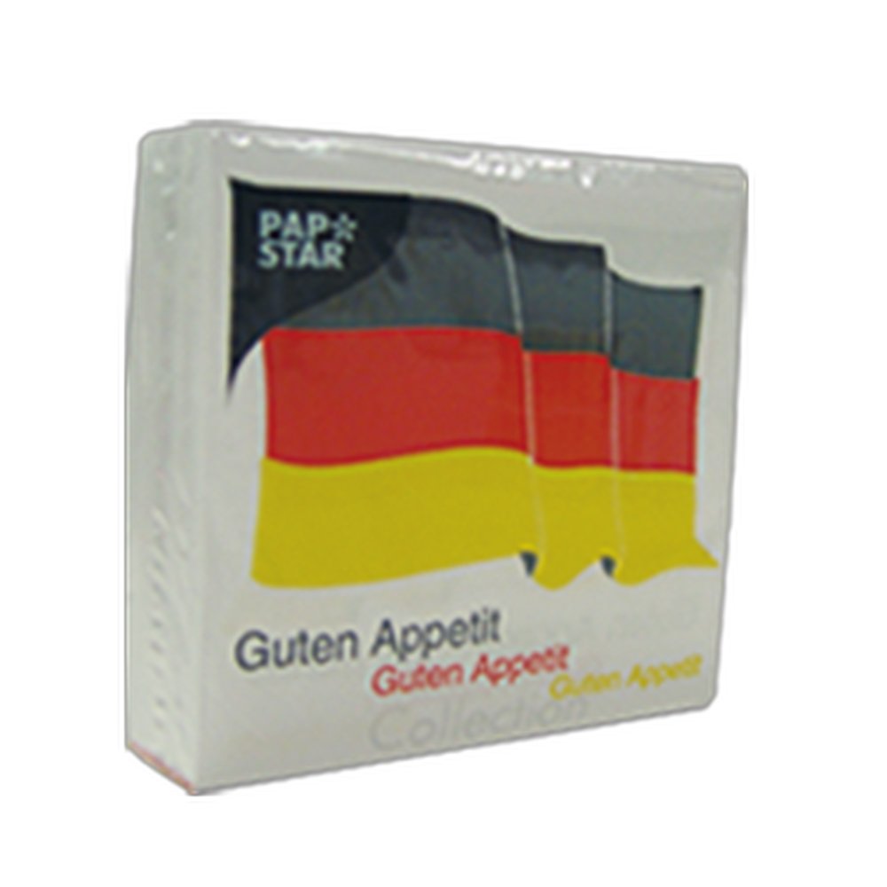 Servietten Zellstoff 50 Stück Deutschland 33 cm