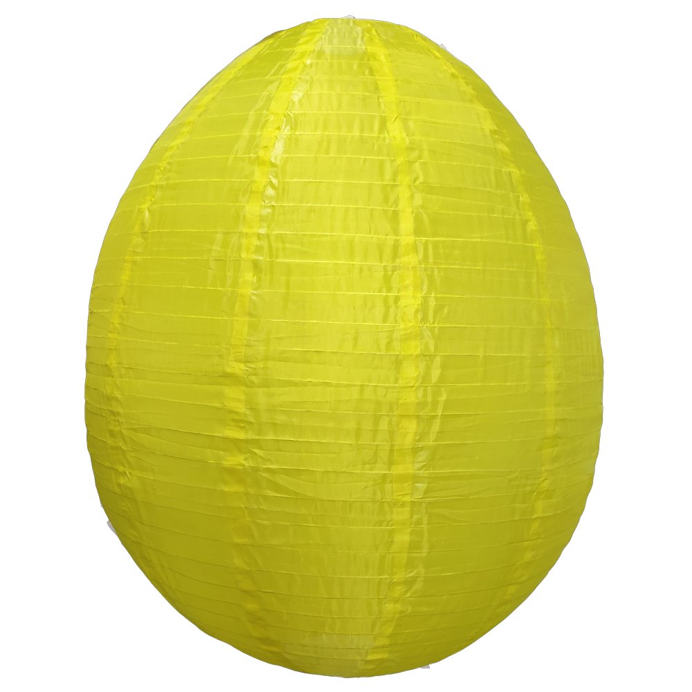 Ei-Lampion Nylon XL gelb, Ø 80 x H 100 cm