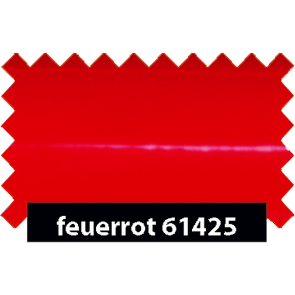 Lackfolie feuerrot, 130 cm breit, doppellagig