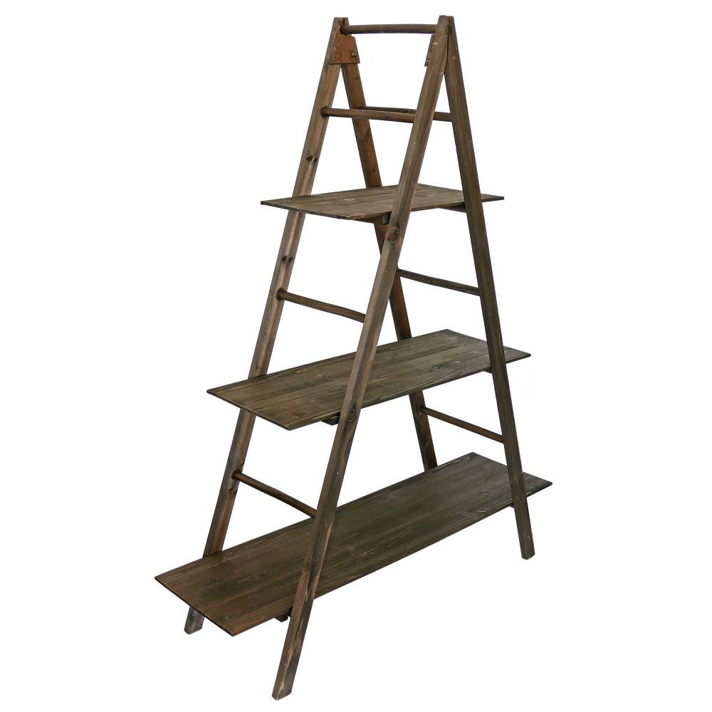 Dekoregal mit 3 Ablagen braun, 143 cm