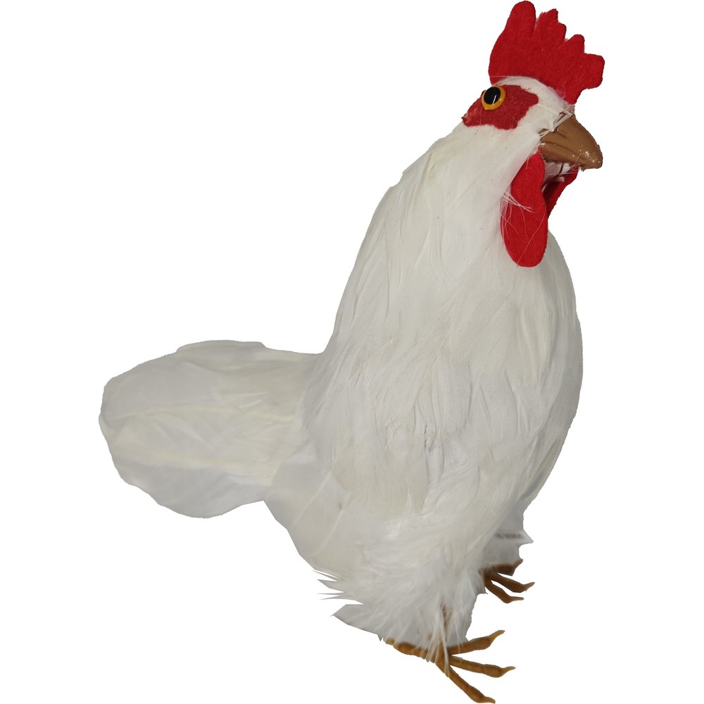 Huhn Natural weiß,H 20 cm