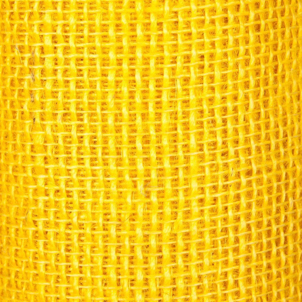 Jute Tischband gelb, 30 cm x 10 m