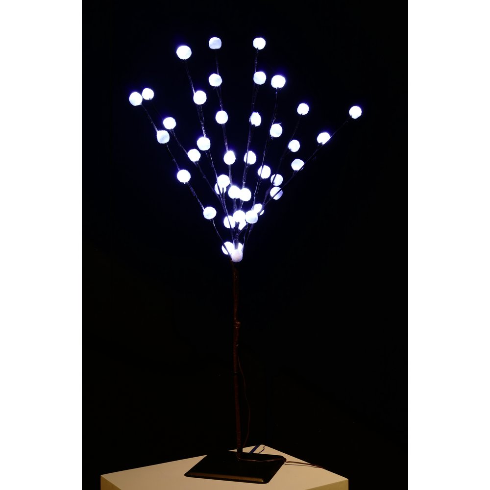 Lichtzweig Baumwolle kalt-weiß 40 LEDs