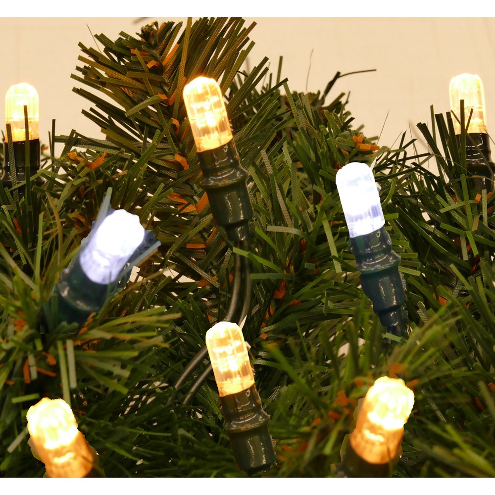 PRO String warm-weiß + blitzen: kalt-weiß 31V (2 x 4 Meter)