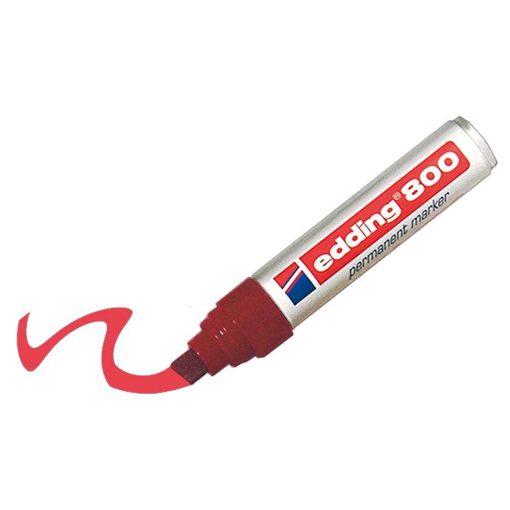 Edding 800 Permanentmarker rot, 4-12 mm Keilspitze