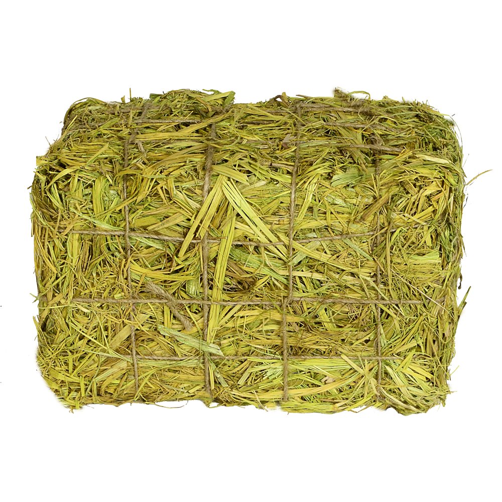 Strohballen mittel grün, 20 x 13 x 12 cm