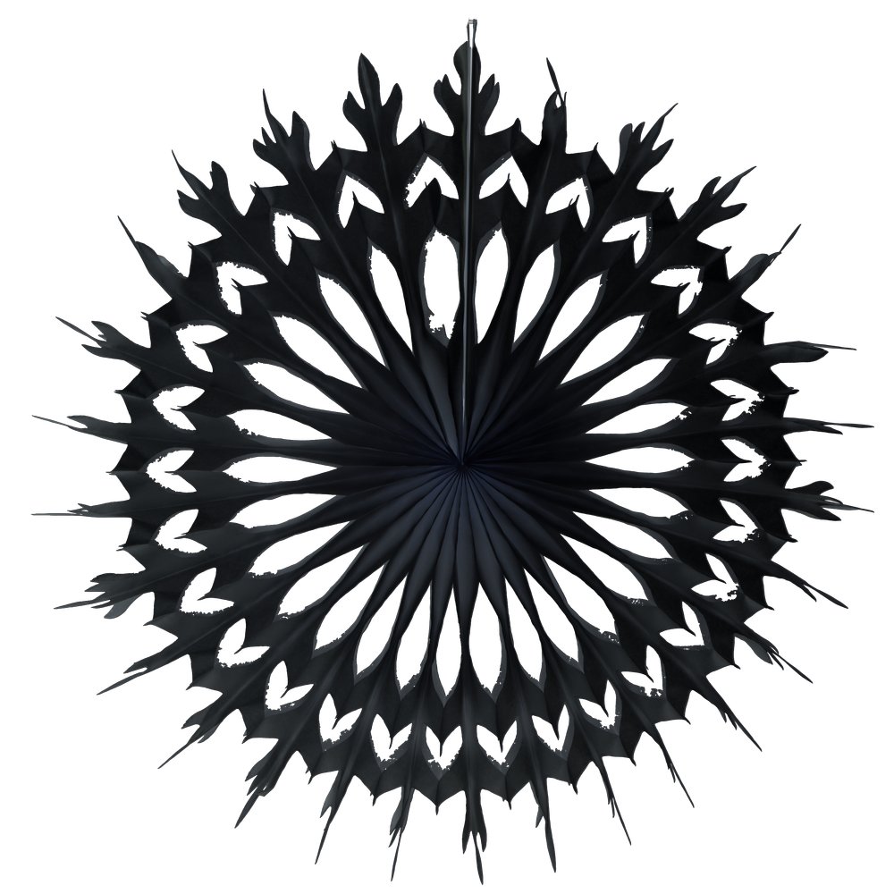Falt-Motiv Snowflake B1 schwarz, Ø 50 cm