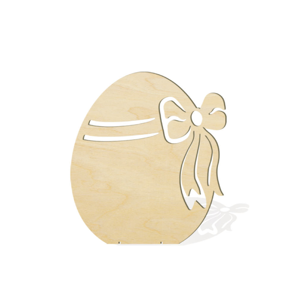 Display 2D Ei mit Schleife, 28 x 30 cm