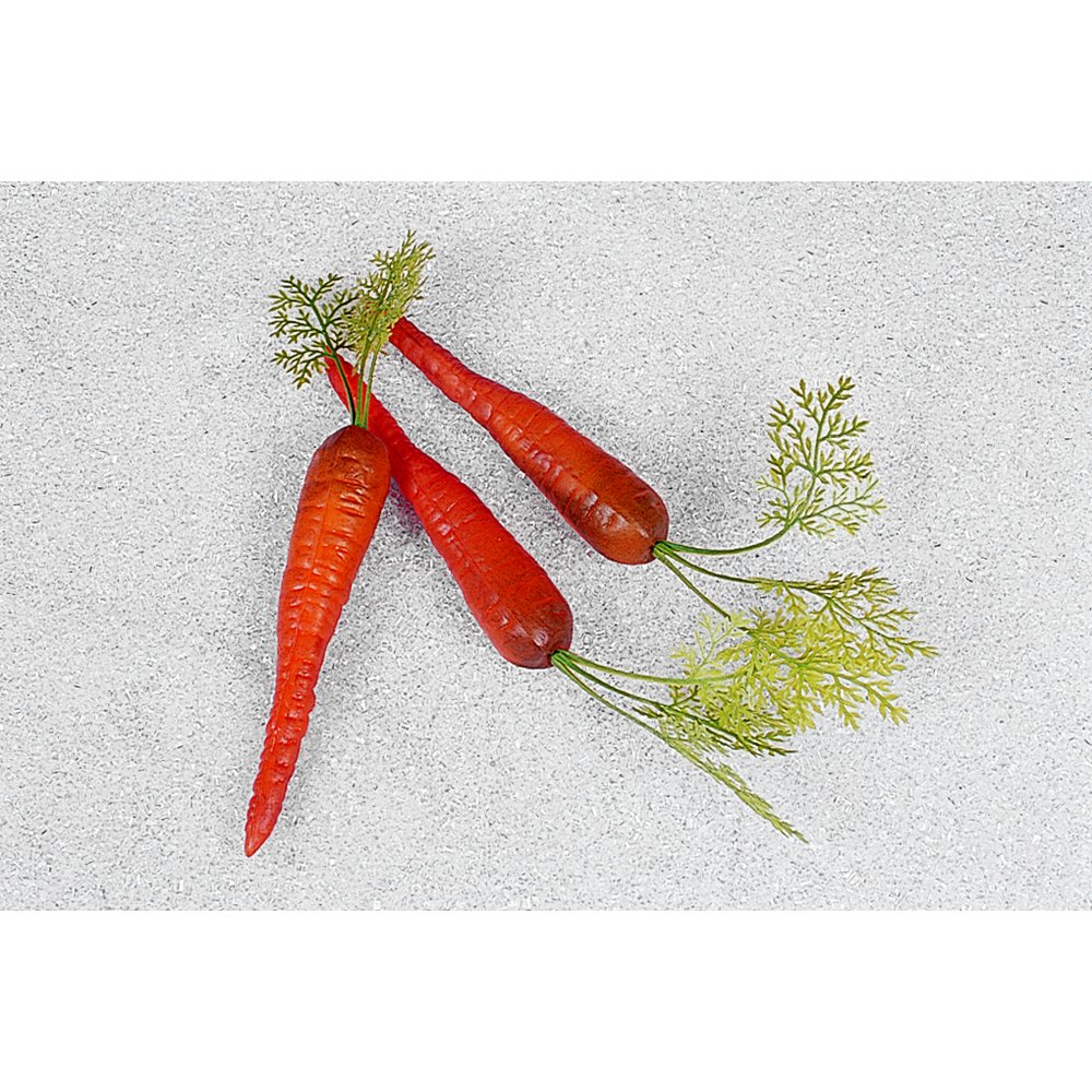 Karotte mit Laub Kunststoff orange, 30 x 4 cm