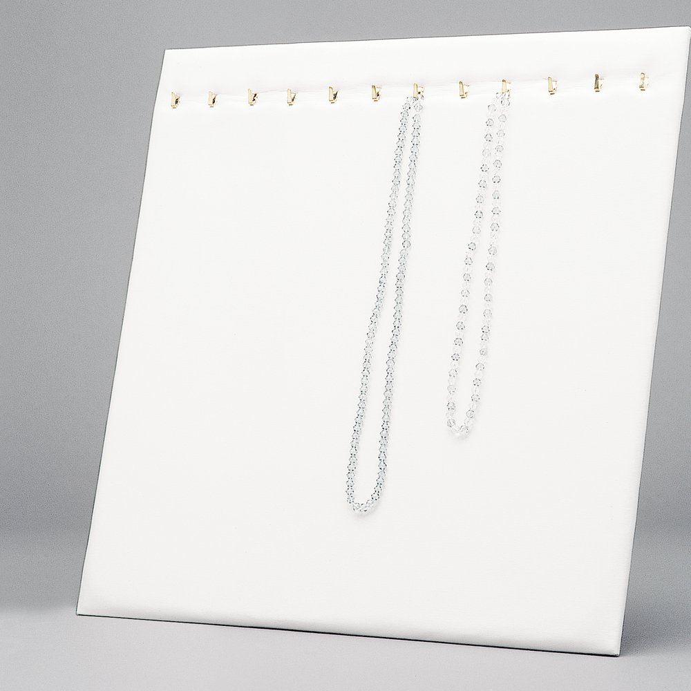 Collierpräsenter-Platte Schmuckpräsenation weiß, 30 x 39 cm