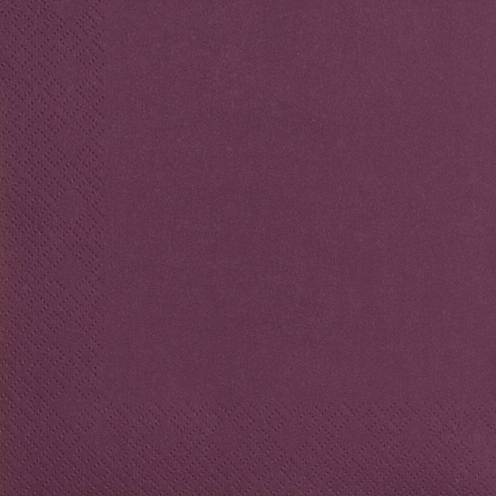 Servietten Deluxe Deco aubergine, 20 Stück 33 cm