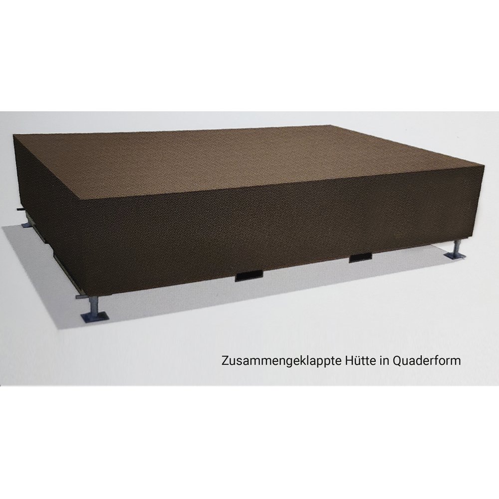 Markthütte faltbar medium natur, 4,80 x 3,00 x 2,75 m