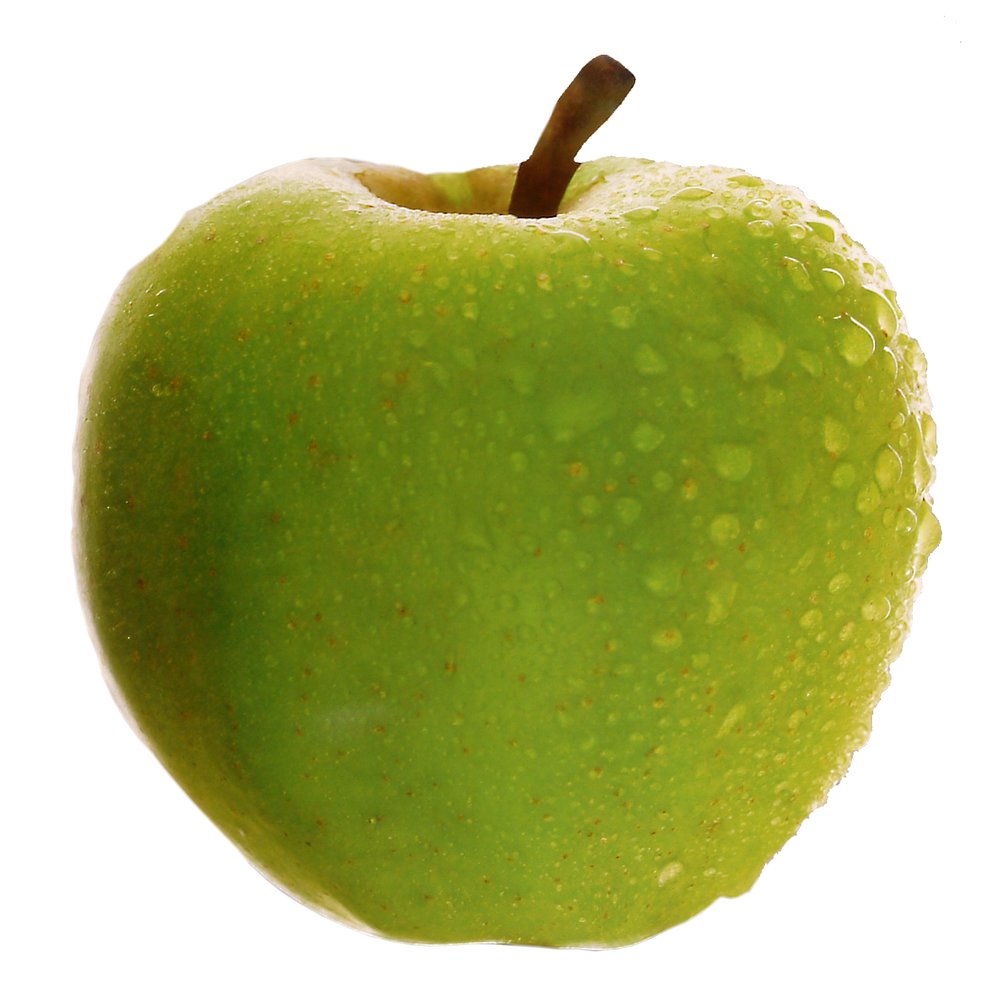 Apfel Motiv-Druck grün-gelbrot, Ø 40 cm