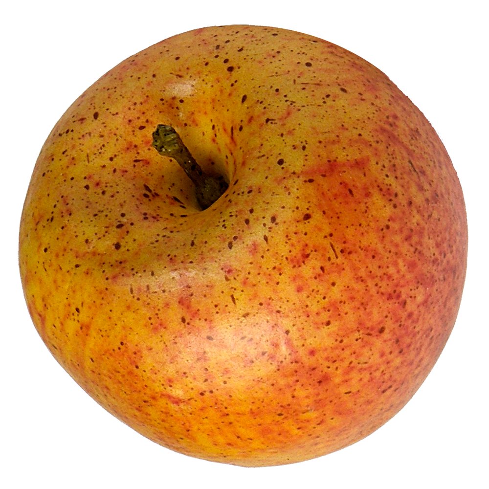 Apfel natural gelb-rot, Ø 8 cm