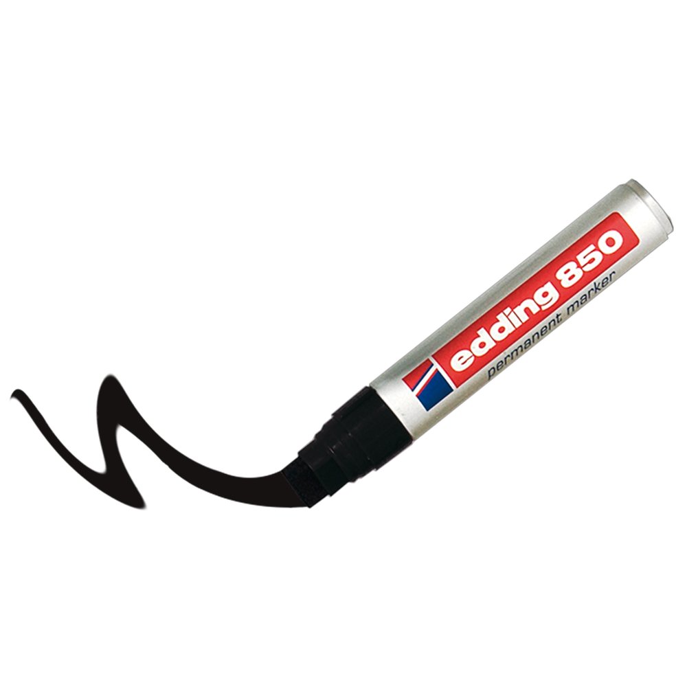 Edding 850 Permanentmarker schwarz, 6-16 mm Keilspitze